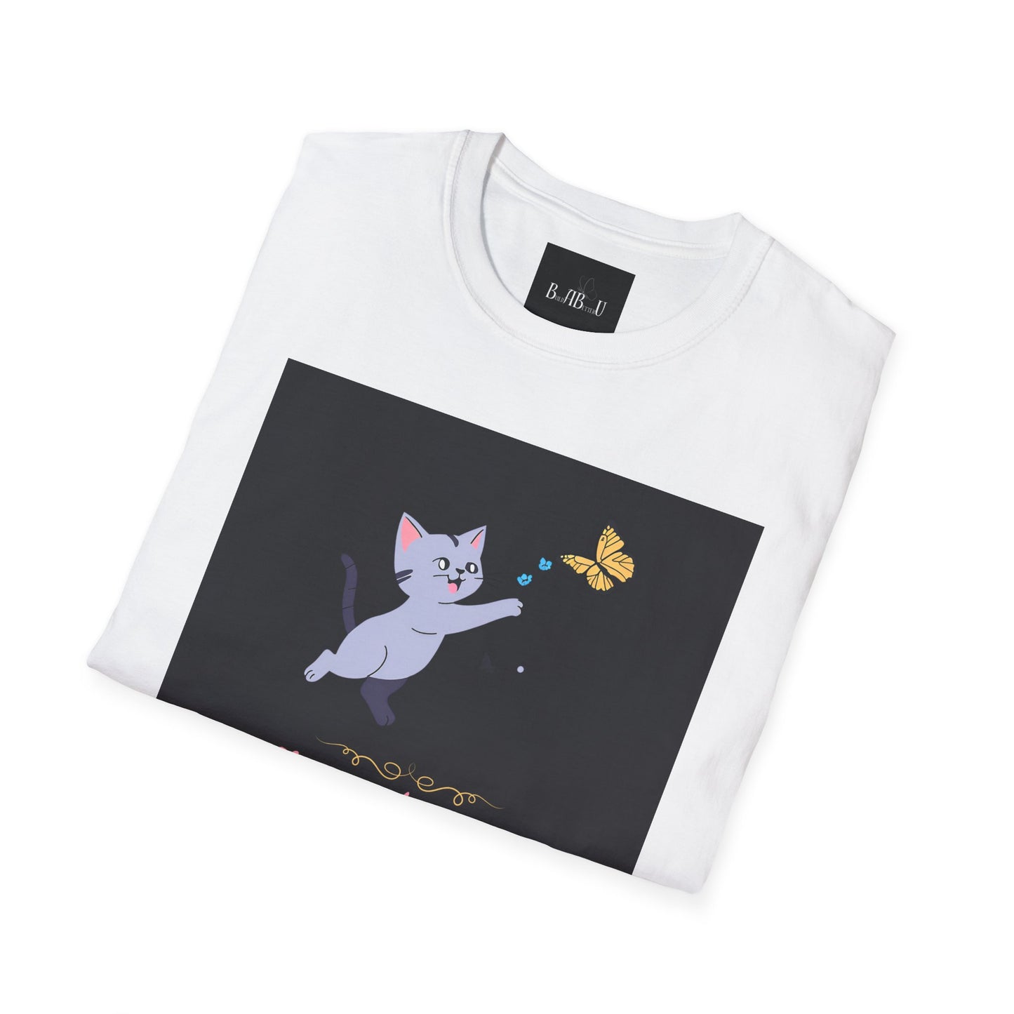Chase Dreams Cat T-Shirt - Unisex Softstyle Tee for Cat Lovers