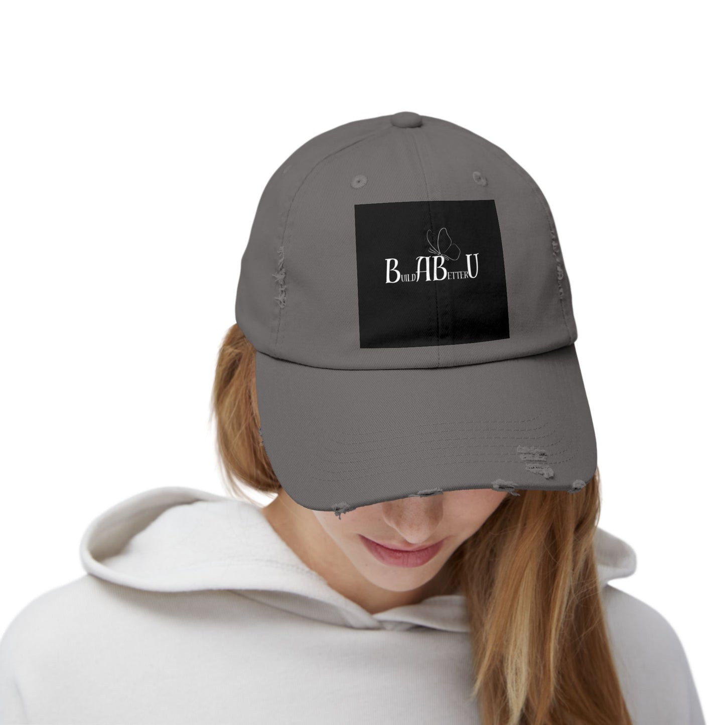 Unisex Distressed Cap Bearing- BuildABetterU