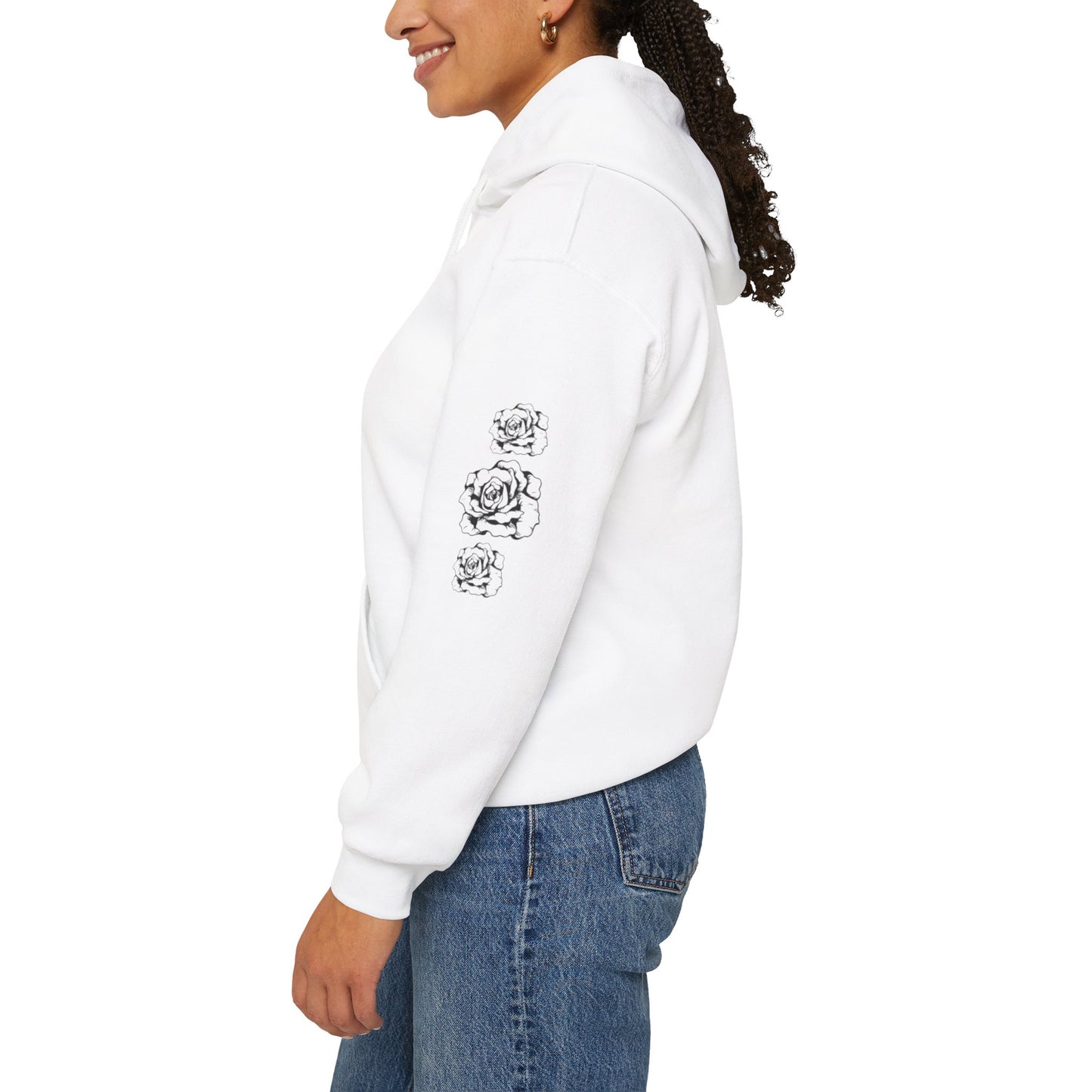 "Beautiful but Dangerous" Rose Floral Hoodie - Unisex Heavy Blend™