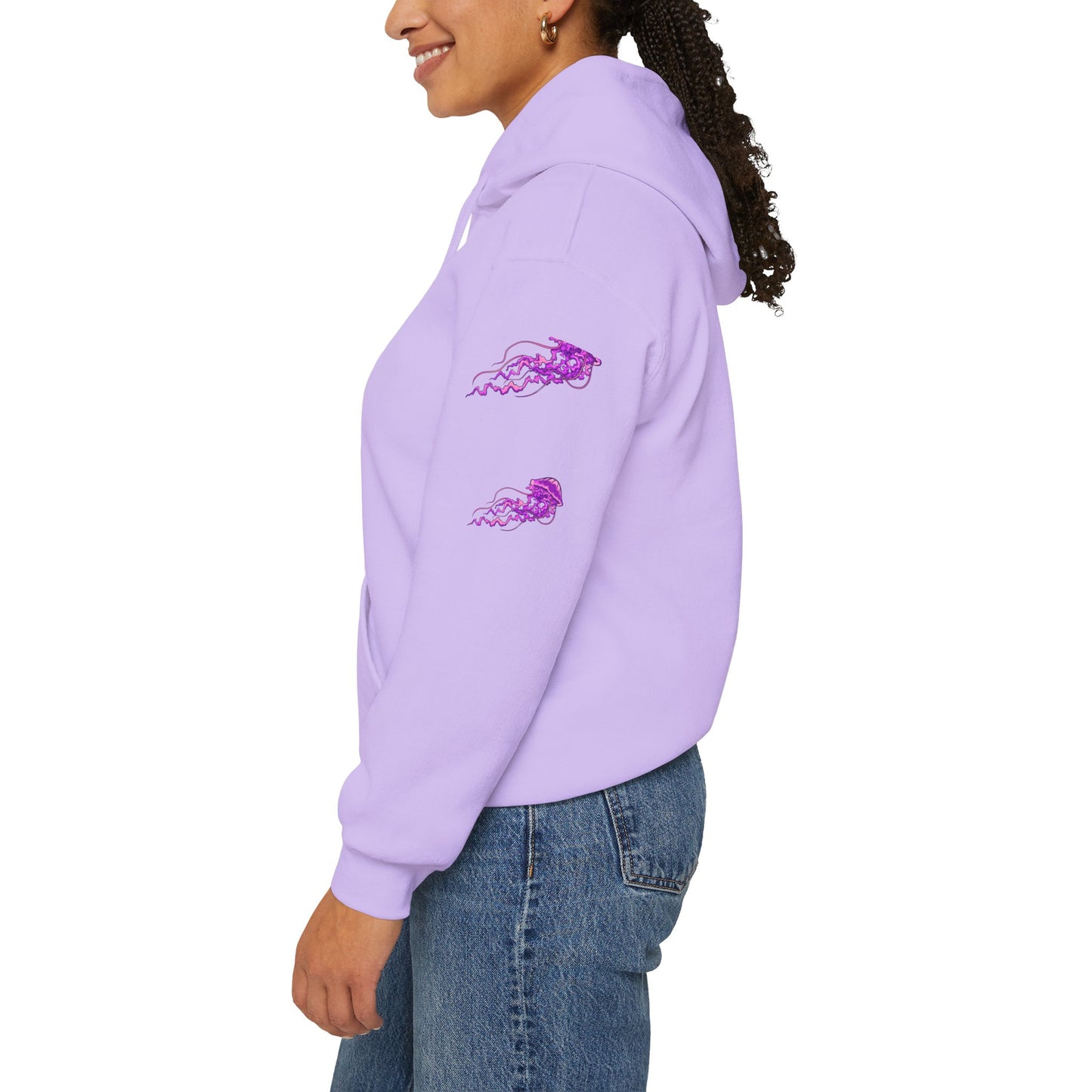 Vibrant Jellyfish Graphic Hoodie - Unisex Heavy Blend™
