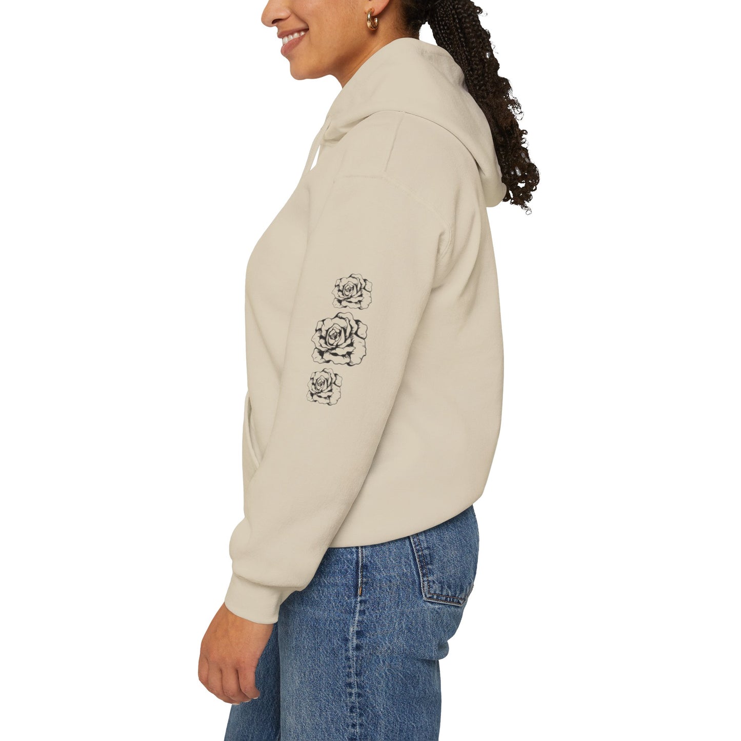 "Beautiful but Dangerous" Rose Floral Hoodie - Unisex Heavy Blend™