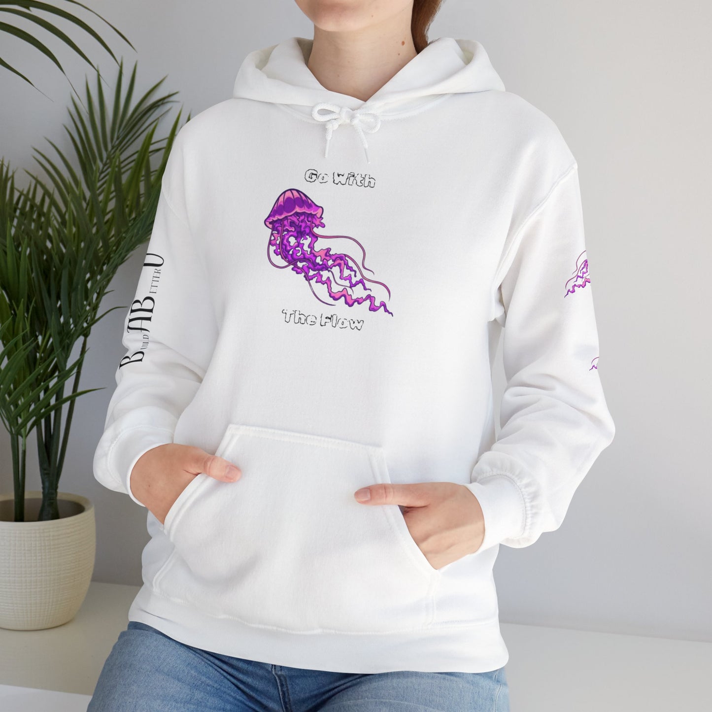 Vibrant Jellyfish Graphic Hoodie - Unisex Heavy Blend™