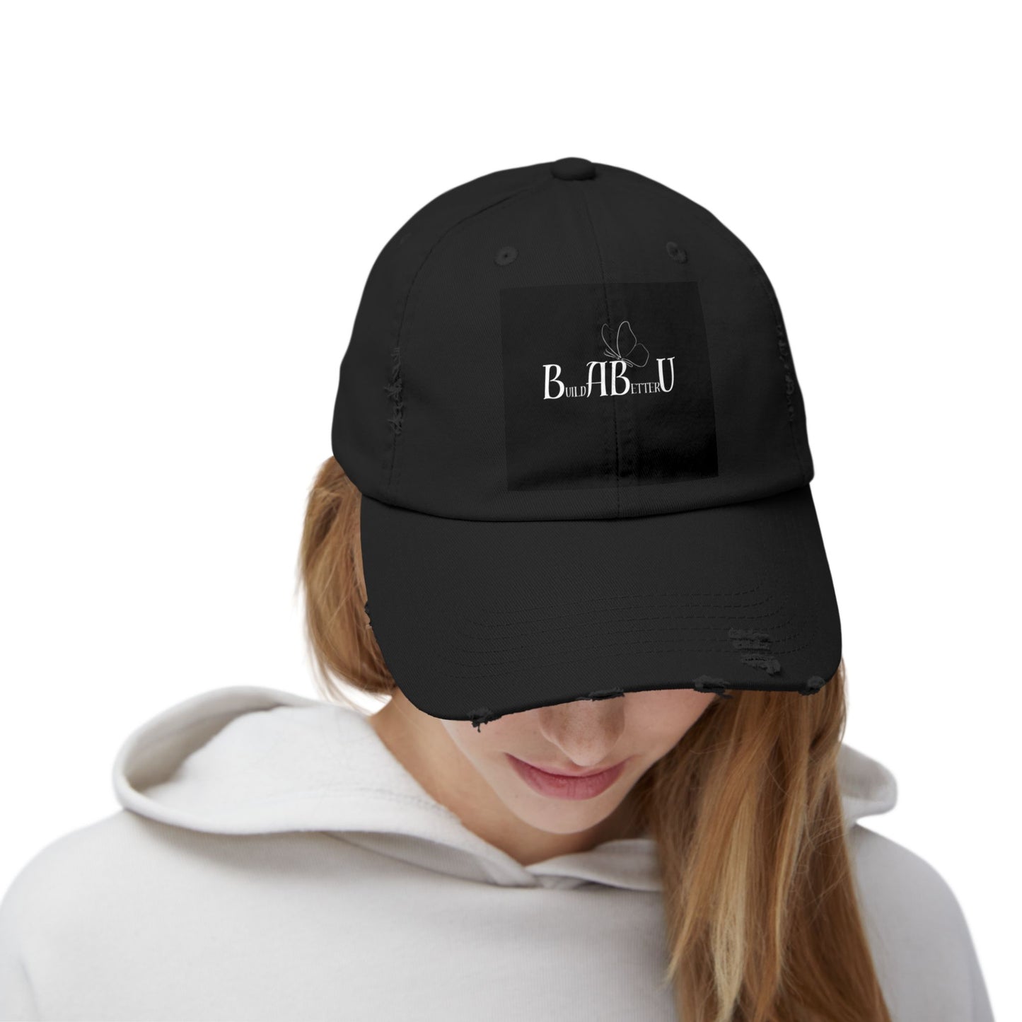 Unisex Distressed Cap Bearing- BuildABetterU