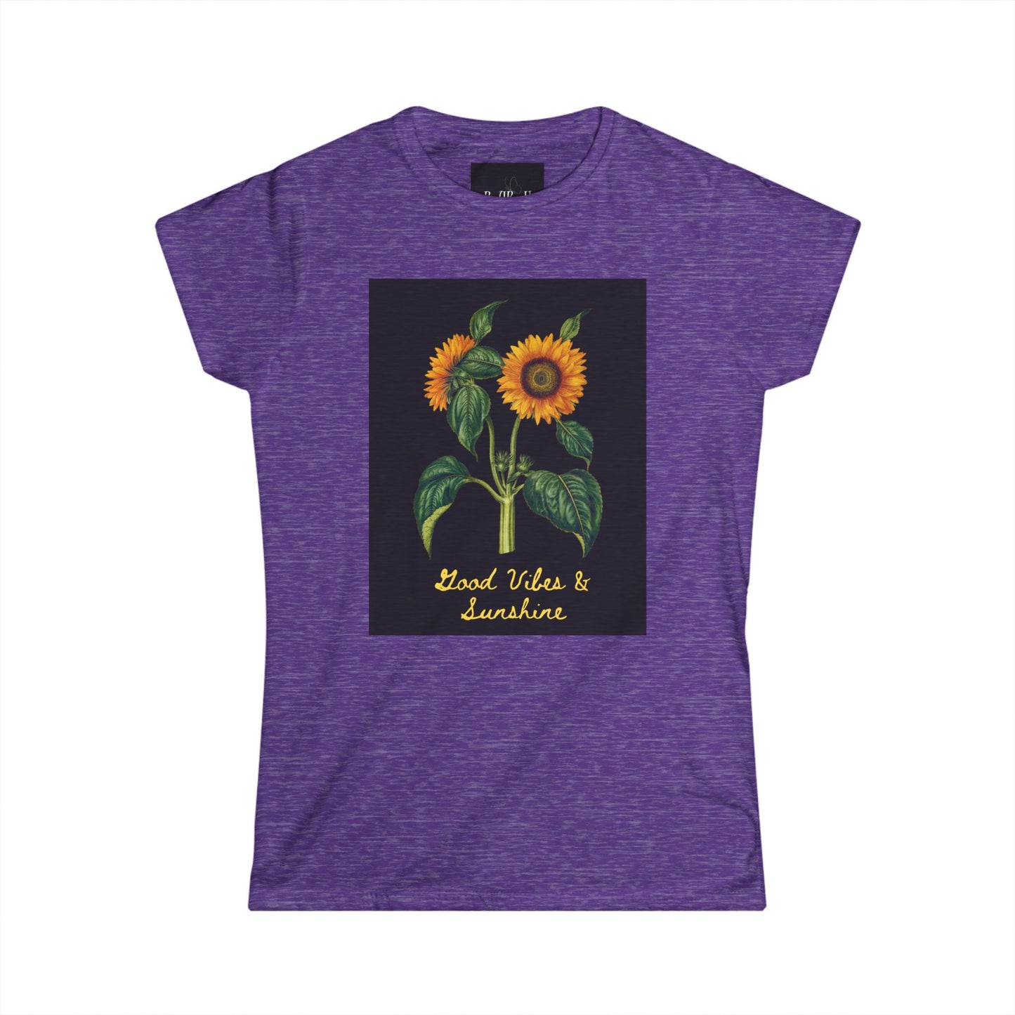 Sunflower Vibes Women's Softstyle Tee - Good Vibes & Sunshine Shirt