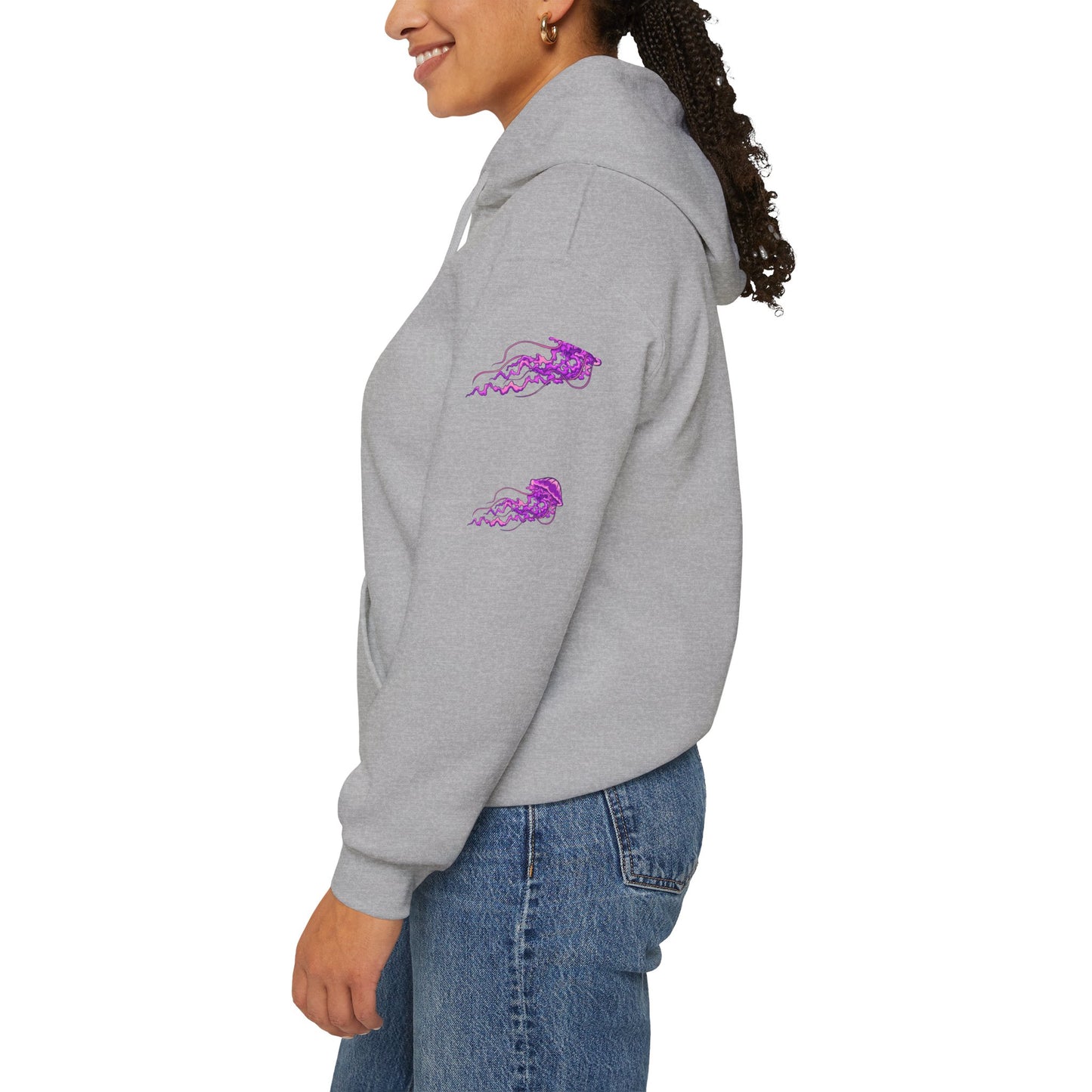 Vibrant Jellyfish Graphic Hoodie - Unisex Heavy Blend™