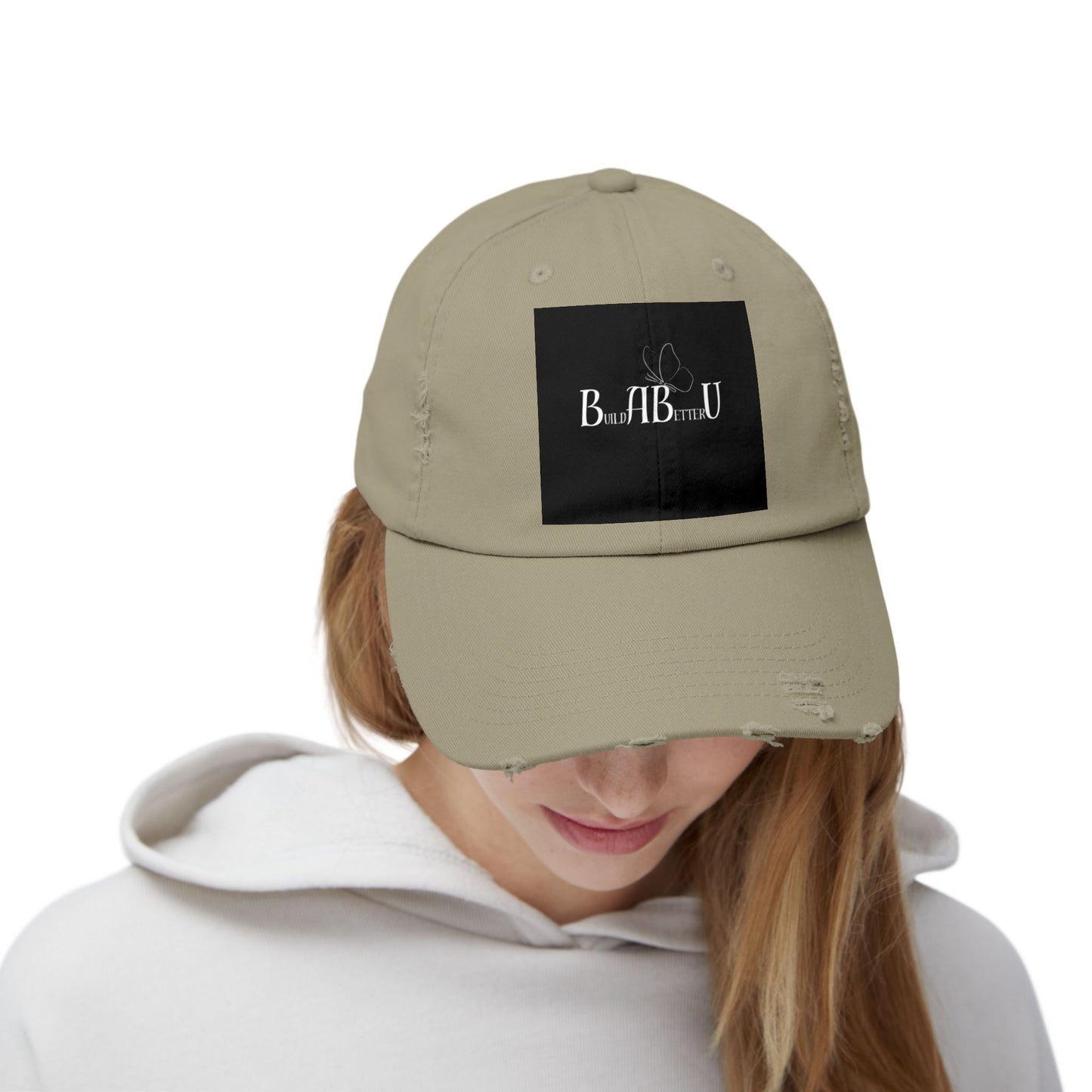 Unisex Distressed Cap Bearing- BuildABetterU