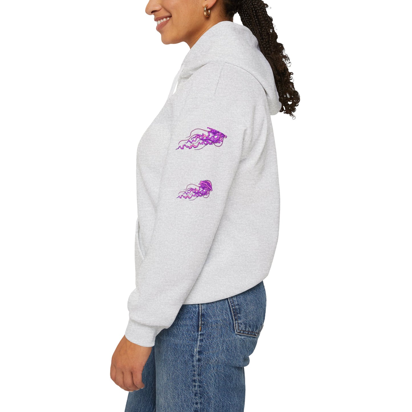 Vibrant Jellyfish Graphic Hoodie - Unisex Heavy Blend™