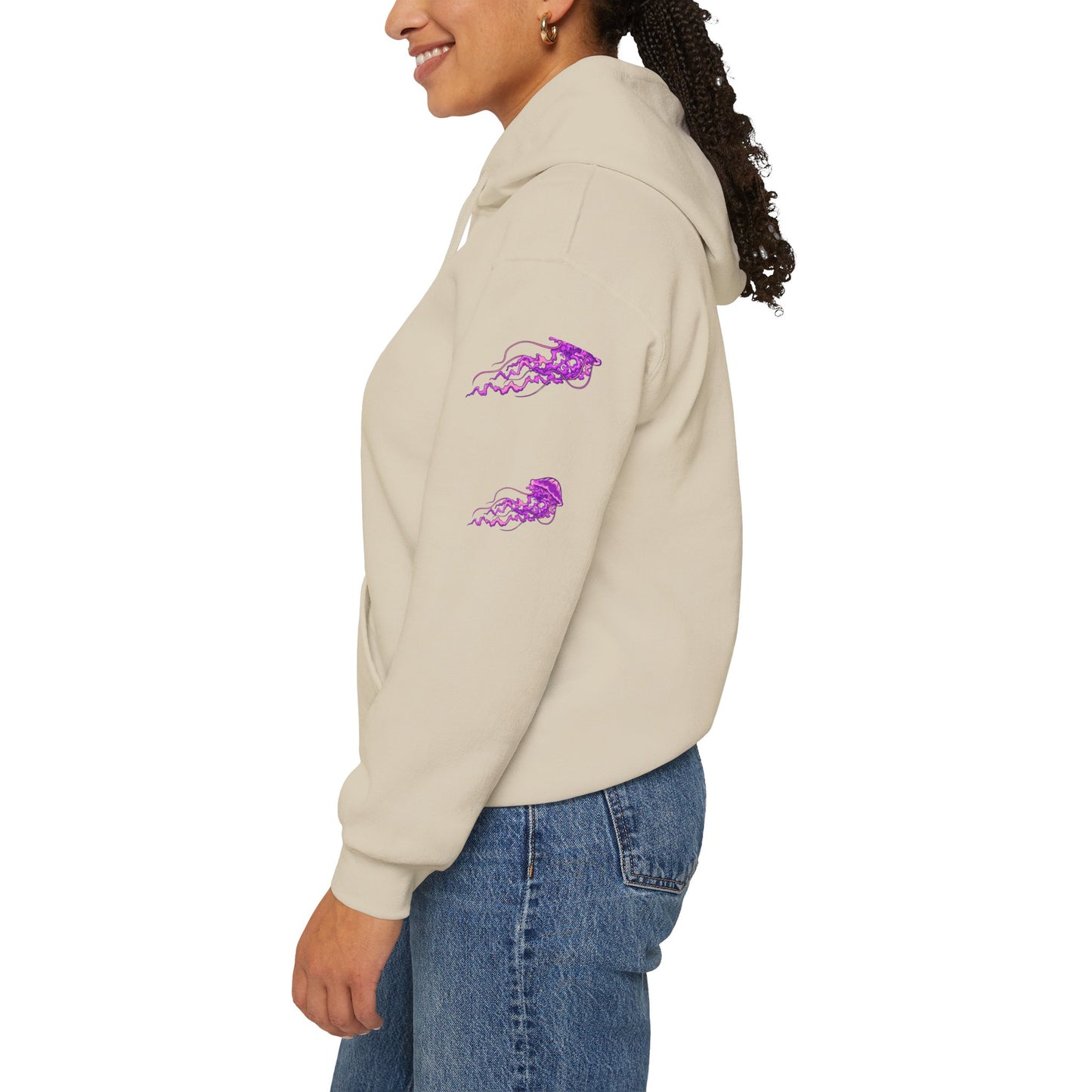 Vibrant Jellyfish Graphic Hoodie - Unisex Heavy Blend™