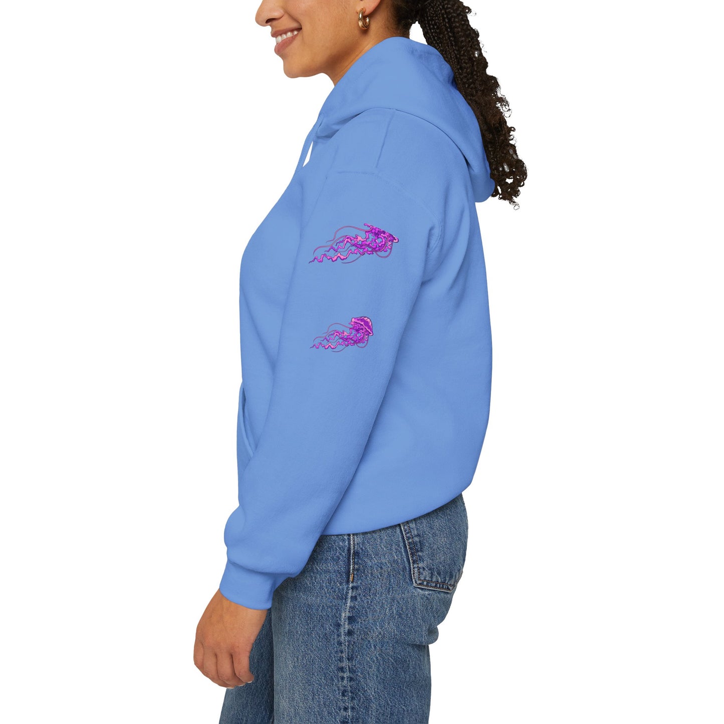 Vibrant Jellyfish Graphic Hoodie - Unisex Heavy Blend™