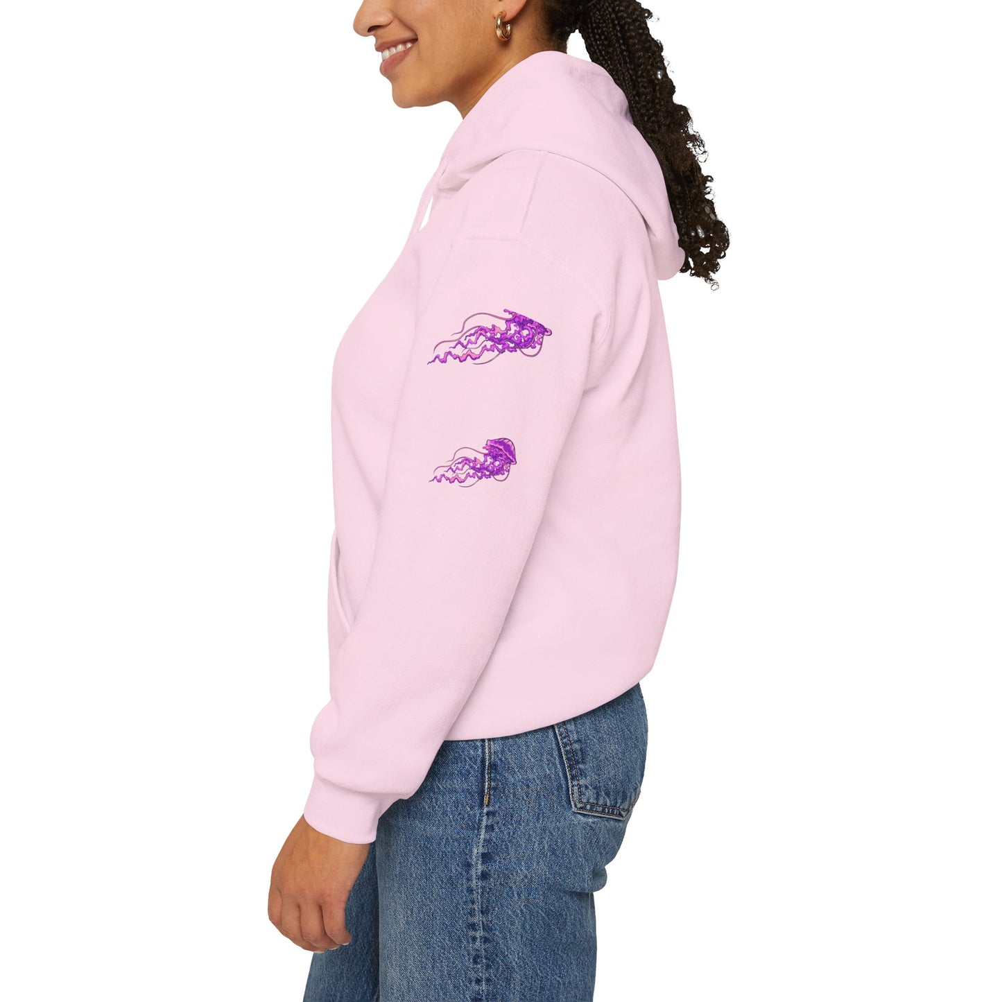 Vibrant Jellyfish Graphic Hoodie - Unisex Heavy Blend™
