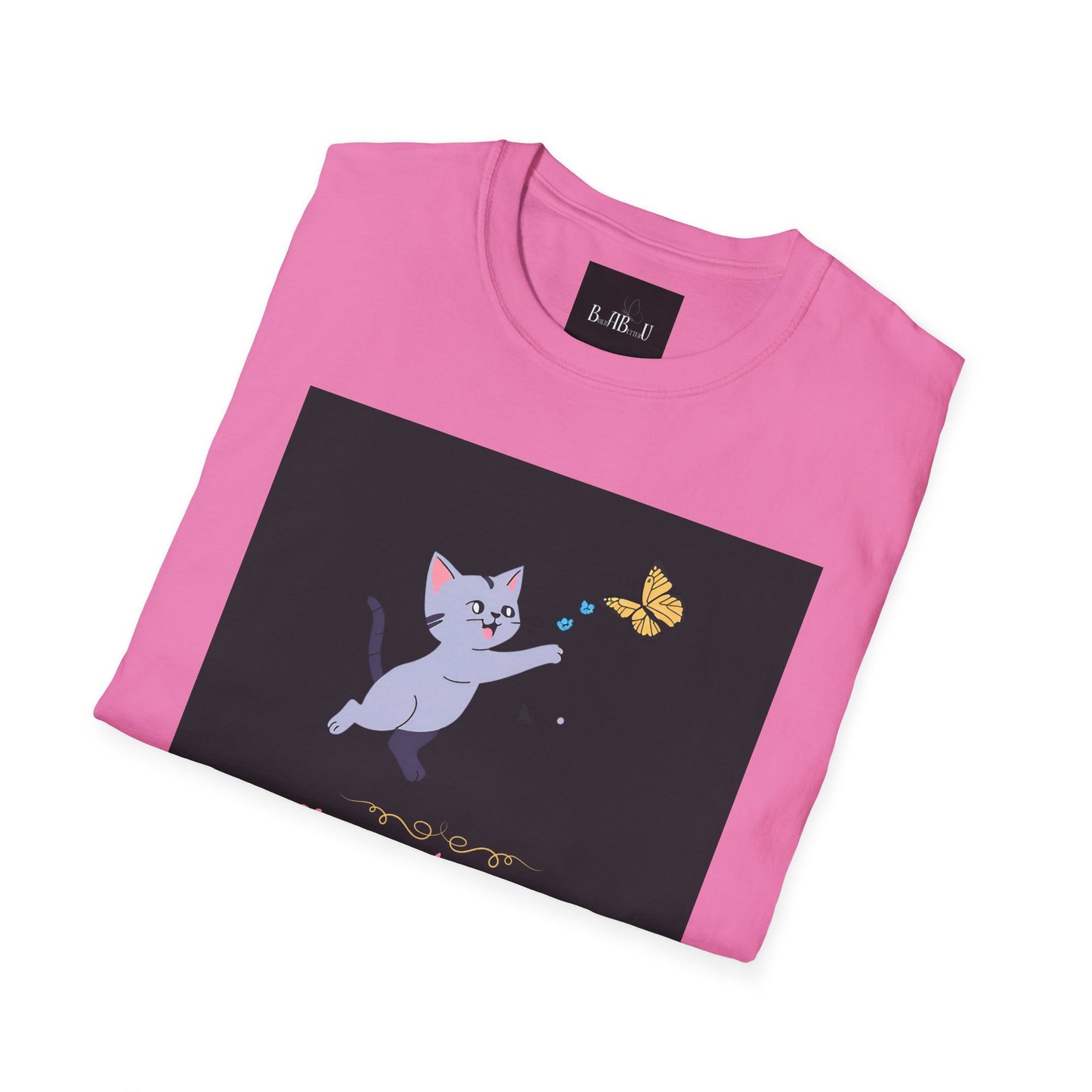 Chase Dreams Cat T-Shirt - Unisex Softstyle Tee for Cat Lovers