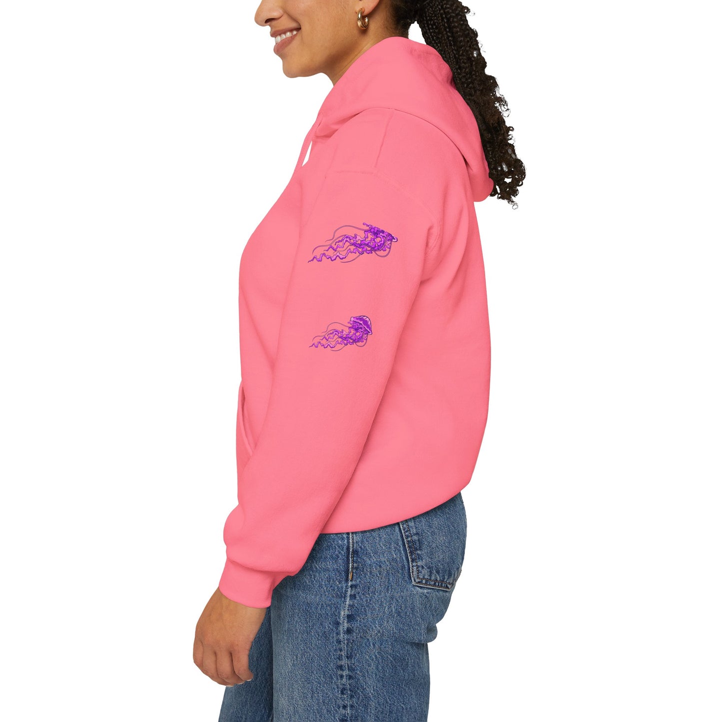 Vibrant Jellyfish Graphic Hoodie - Unisex Heavy Blend™