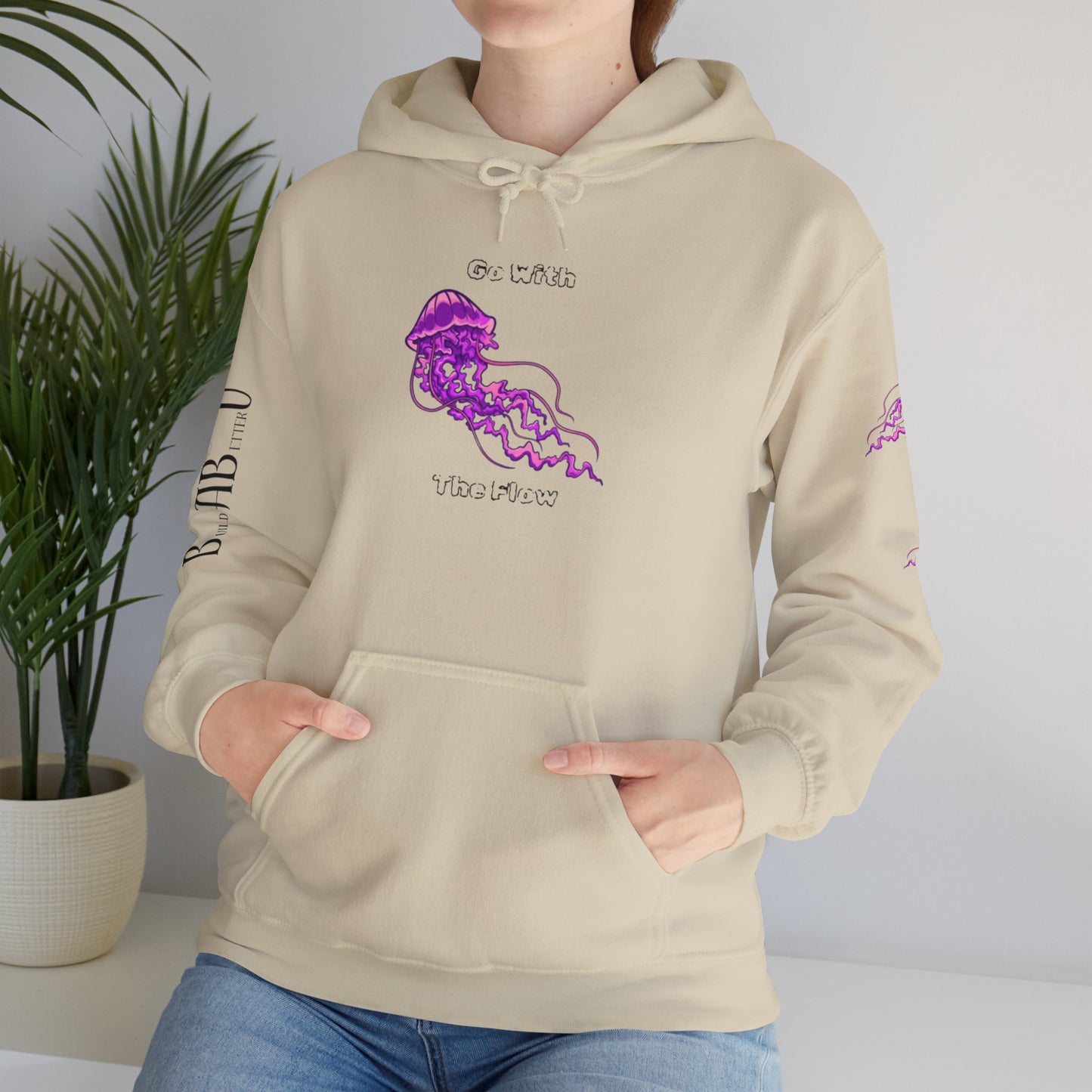 Vibrant Jellyfish Graphic Hoodie - Unisex Heavy Blend™