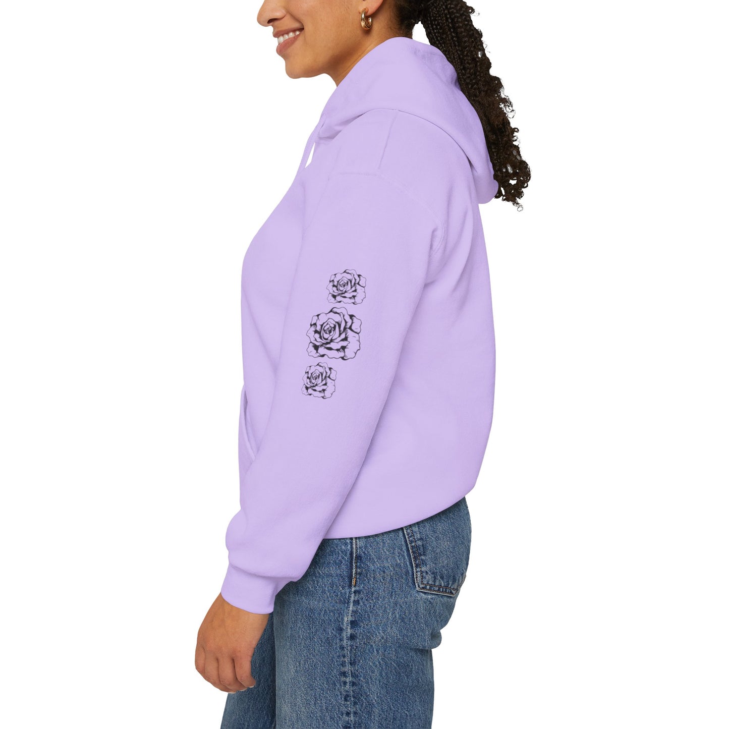"Beautiful but Dangerous" Rose Floral Hoodie - Unisex Heavy Blend™