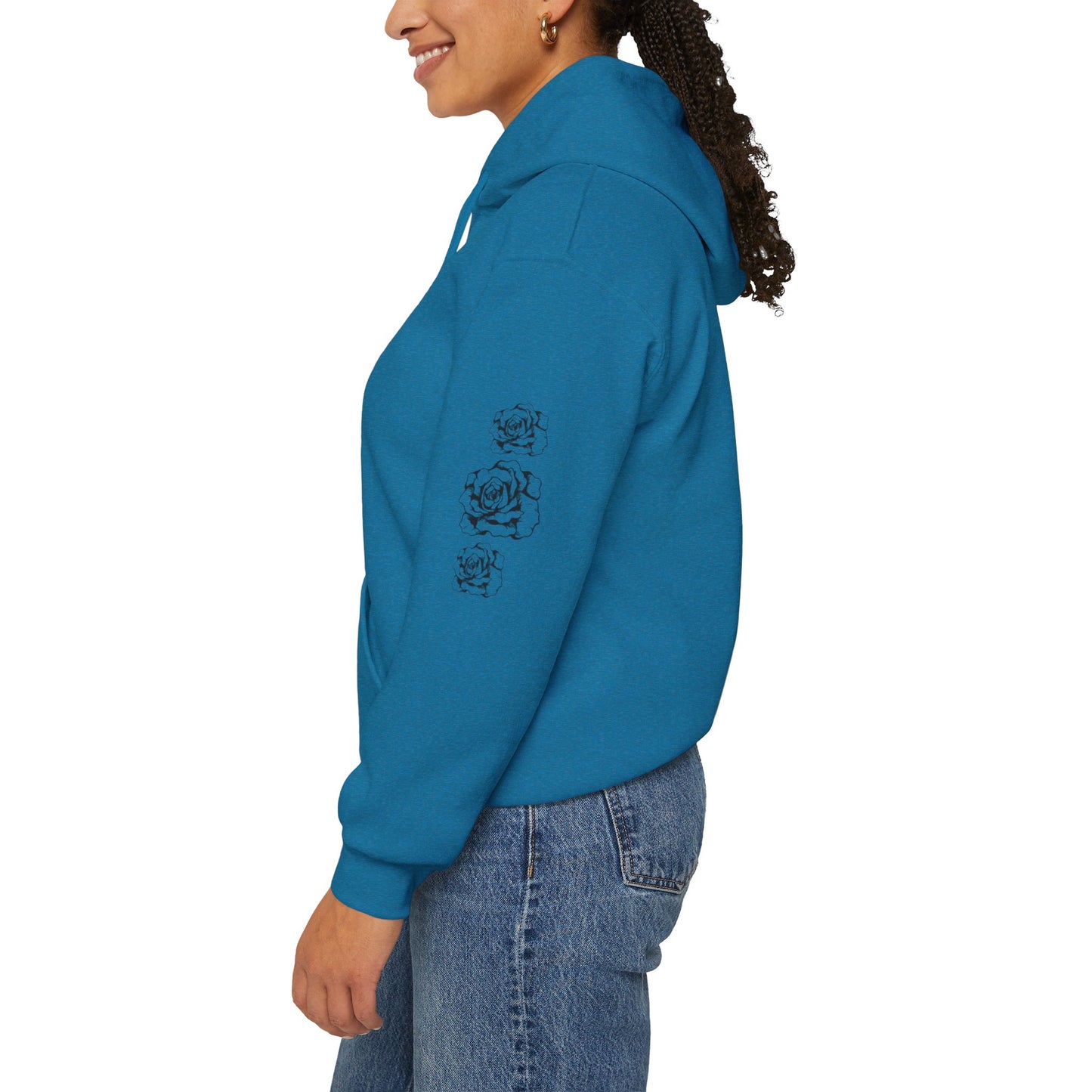 "Beautiful but Dangerous" Rose Floral Hoodie - Unisex Heavy Blend™