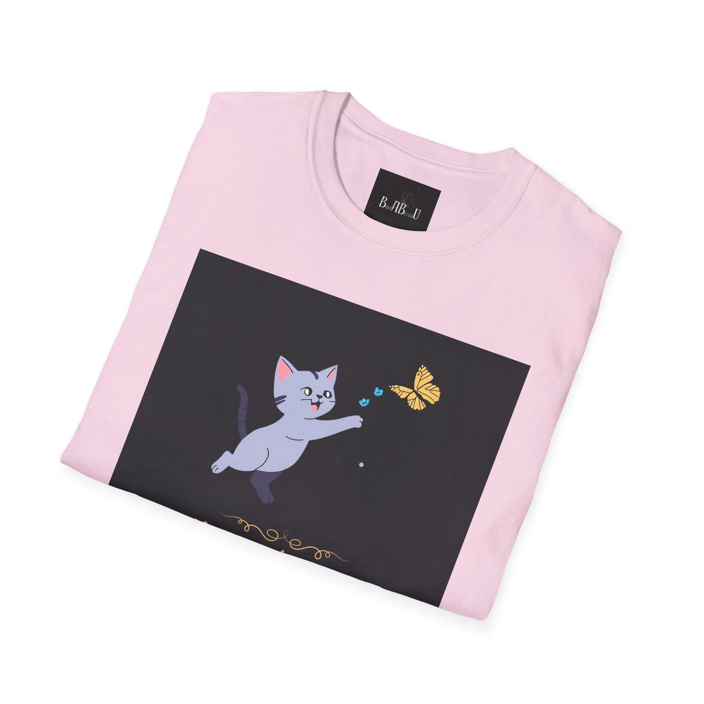 Chase Dreams Cat T-Shirt - Unisex Softstyle Tee for Cat Lovers