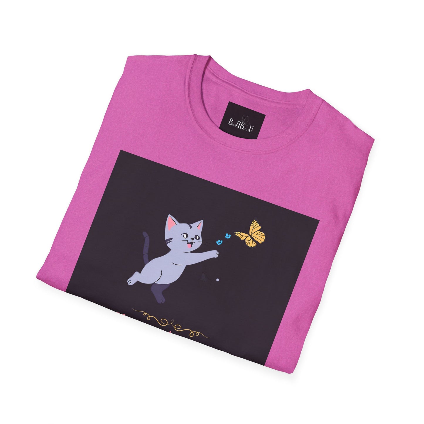 Chase Dreams Cat T-Shirt - Unisex Softstyle Tee for Cat Lovers