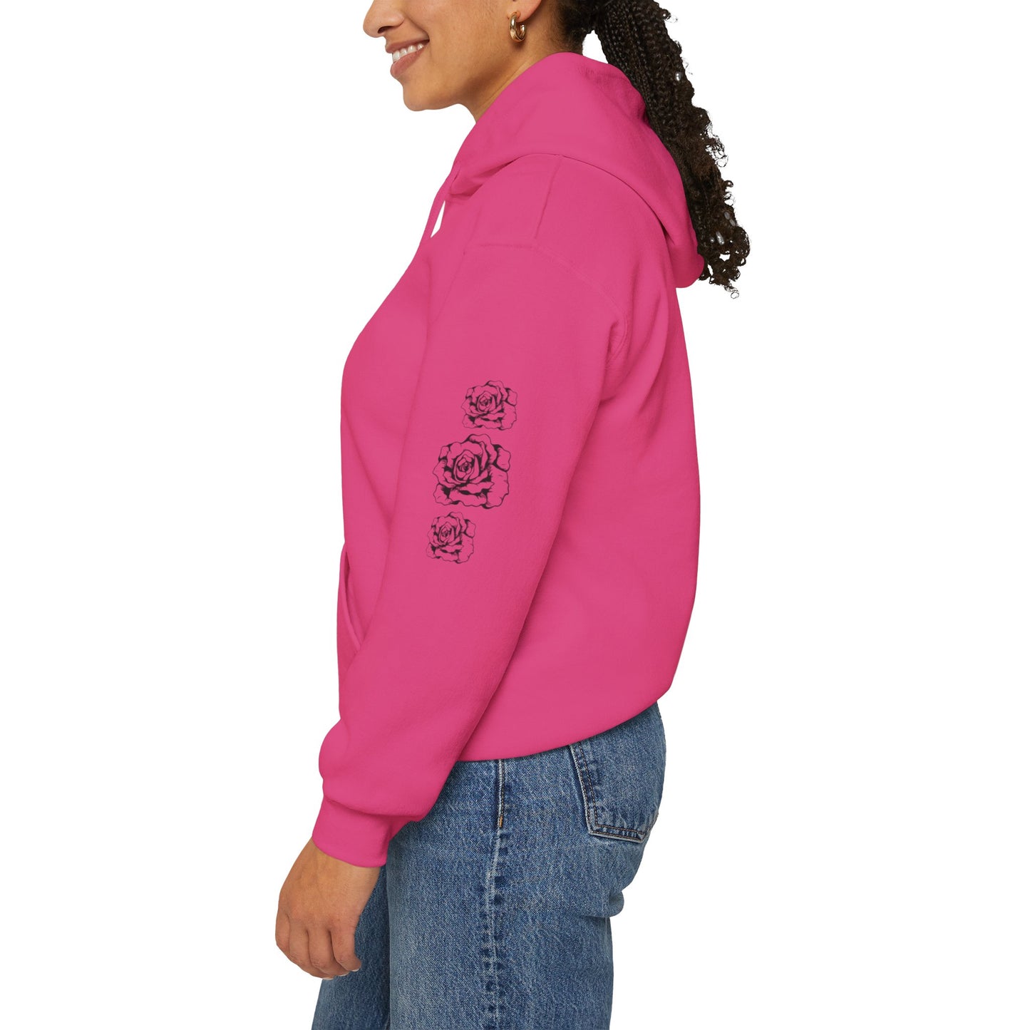"Beautiful but Dangerous" Rose Floral Hoodie - Unisex Heavy Blend™
