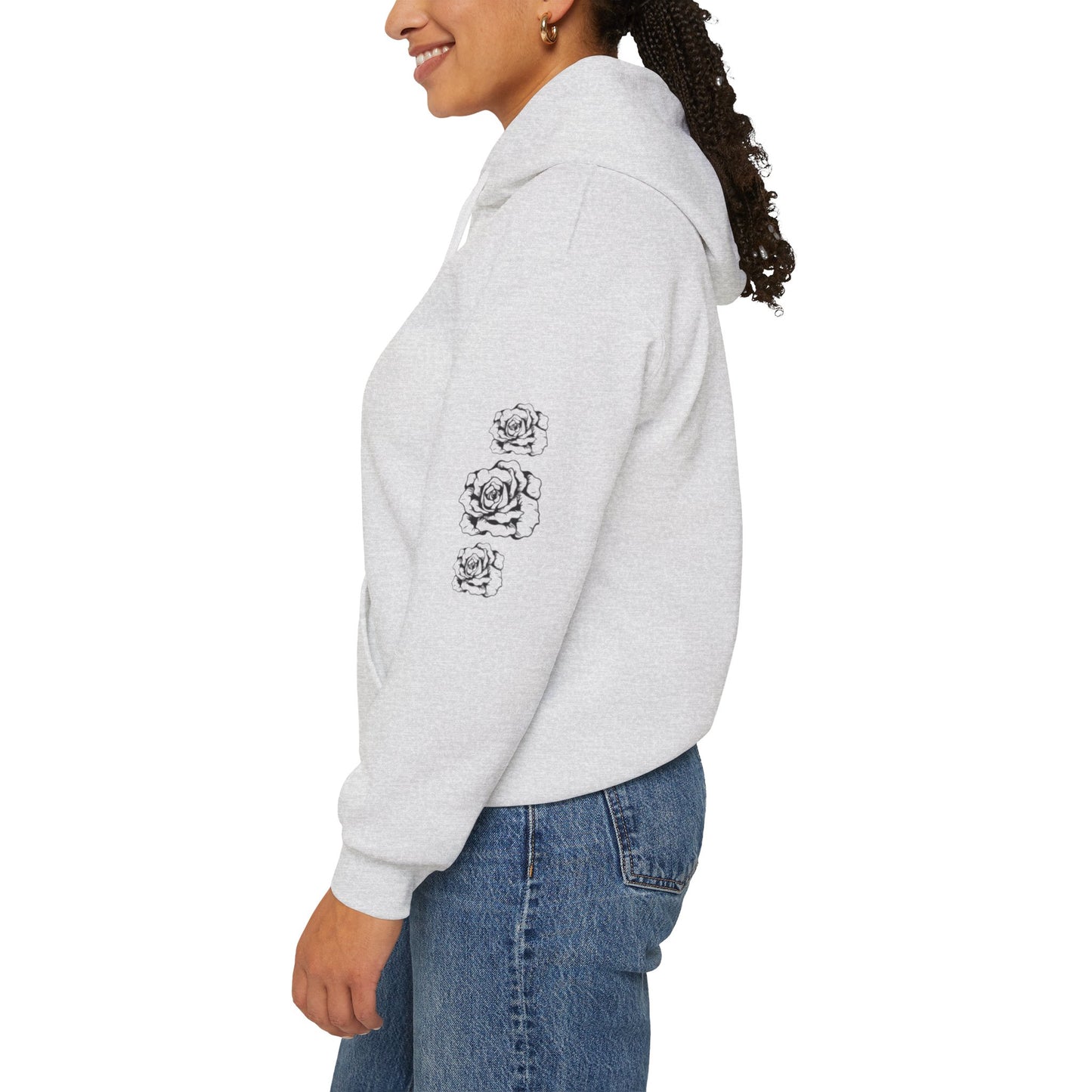 "Beautiful but Dangerous" Rose Floral Hoodie - Unisex Heavy Blend™