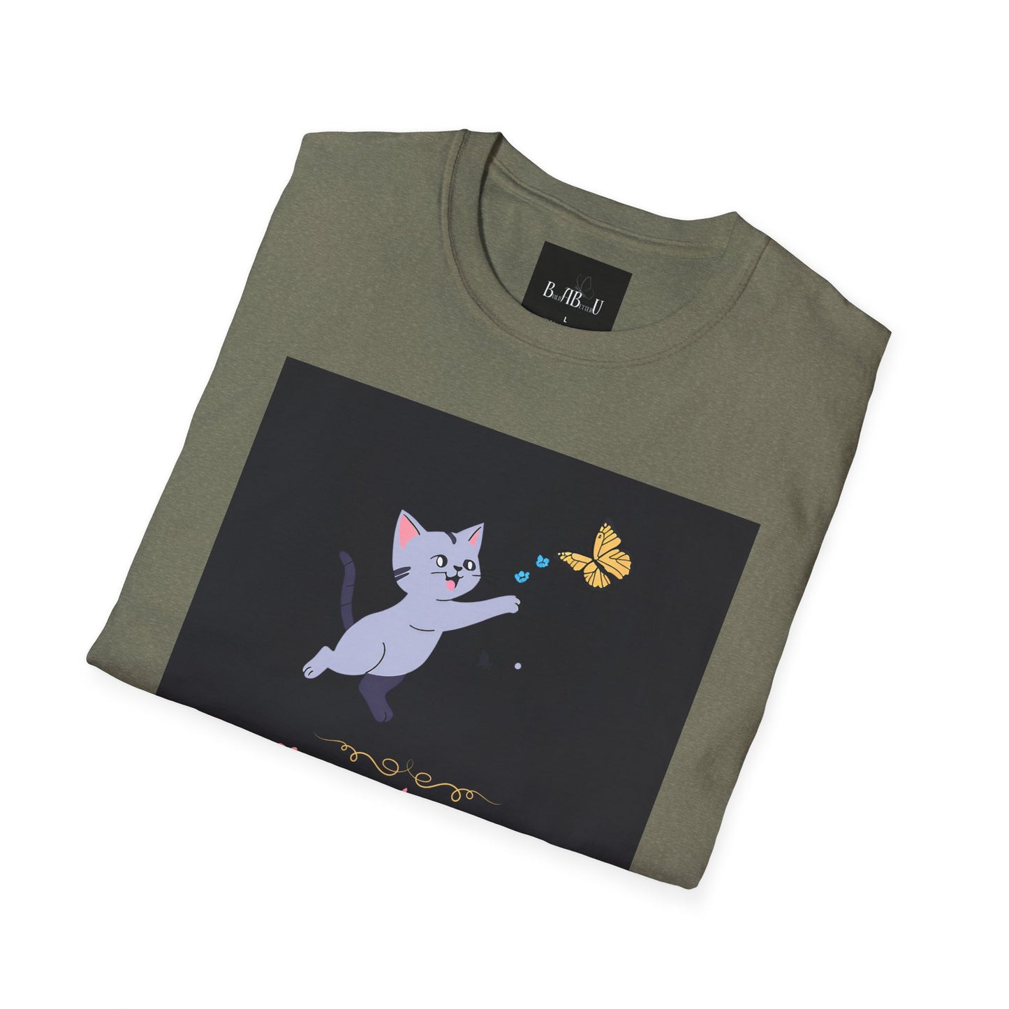Chase Dreams Cat T-Shirt - Unisex Softstyle Tee for Cat Lovers