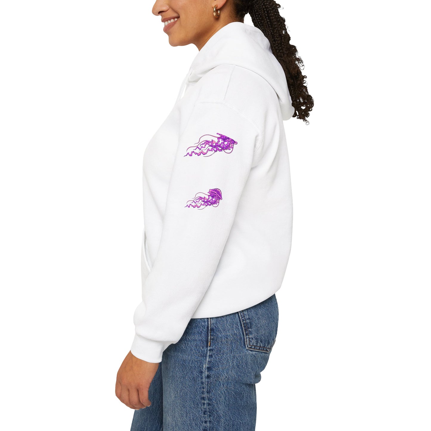 Vibrant Jellyfish Graphic Hoodie - Unisex Heavy Blend™